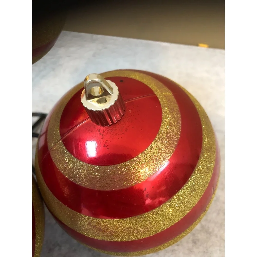 Lot of 7 ~ Miscellaneous Jumbo Christmas Ornaments